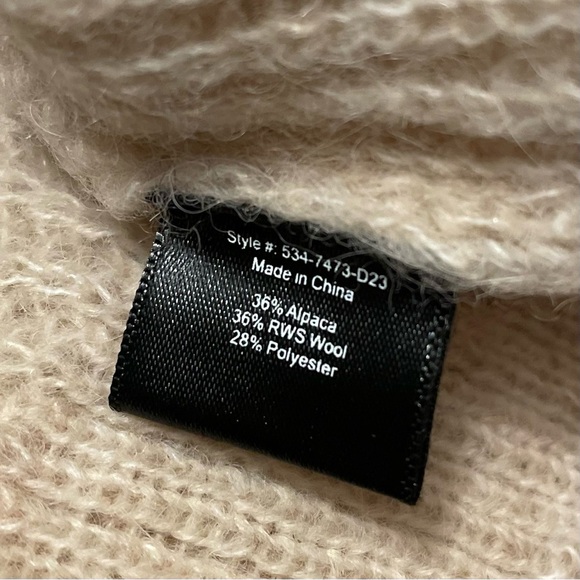 NEW Jenni Kayne Hayes Crewneck Alpaca Wool Cardigan in Sand Beige | size XS - Picture 6 of 9